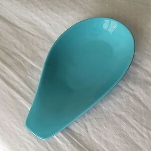 Spoon Rests - set of 4 ceramic, colour aqua blue